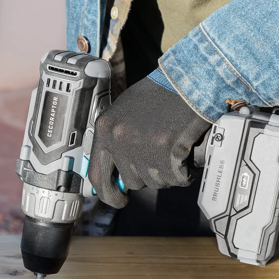 Cecotec CecoRaptor Perfect Drill 4020 Brushless Ultra akumulatorowa wiertarko-wkrętarka akumulatorowa. 20 V 4000 mAh, prędkość bez obciążenia 2000 obr./min, maksymalny moment obrotowy 46 Nm, 25+1