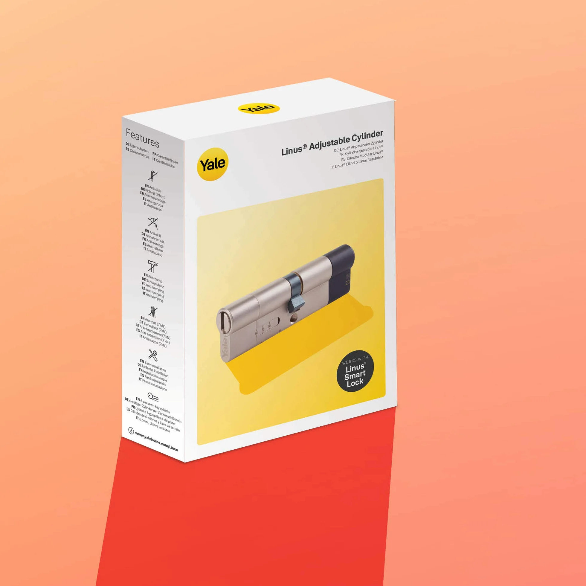Yale Linus Adjustable Cylinder Regulowana Wkładka do Inteligentnego Zamka