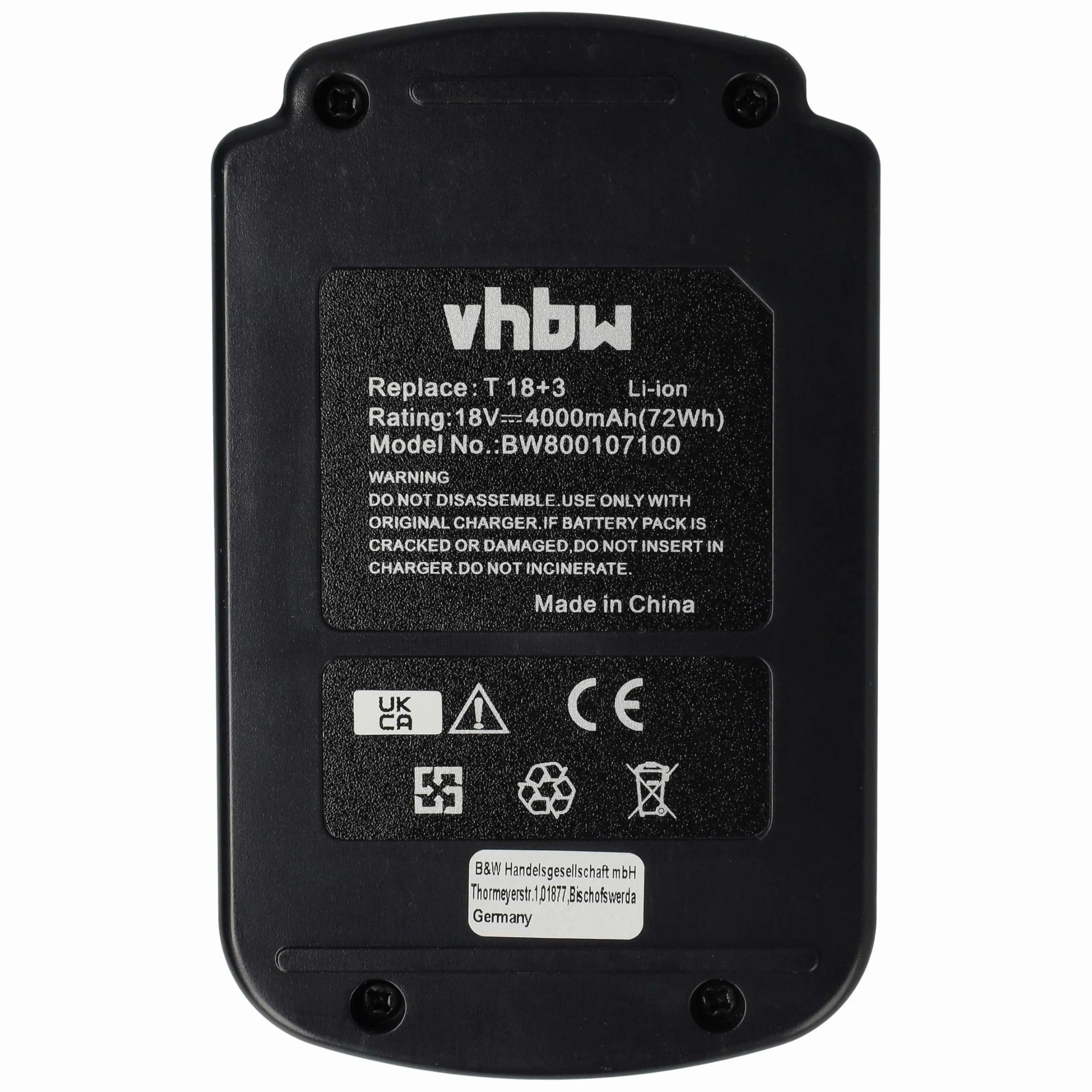 vhbw akumulator litowo-jonowy 4000 mAh (18,0 V) do elektronarzędzi Festo, Festool Quadrive TSC55, T18 Drill Drivers jak 498343, 499849, BPC 18 Li.