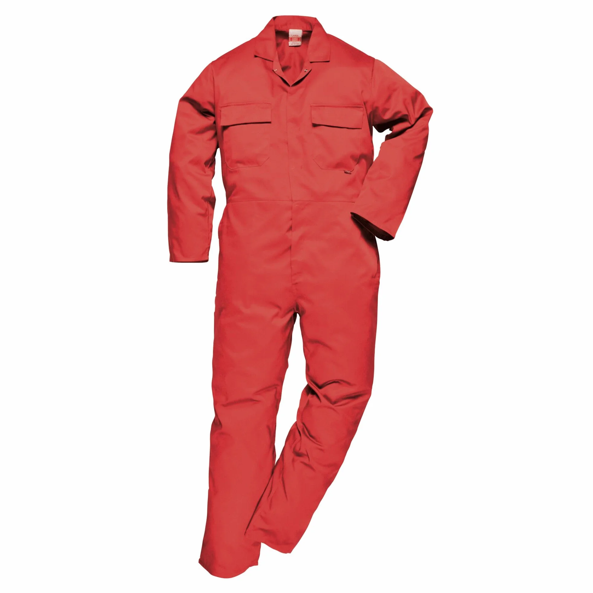 Portwest S999 Kombinezon Euro Work, Czerwony, Regularny, Rozmiar L