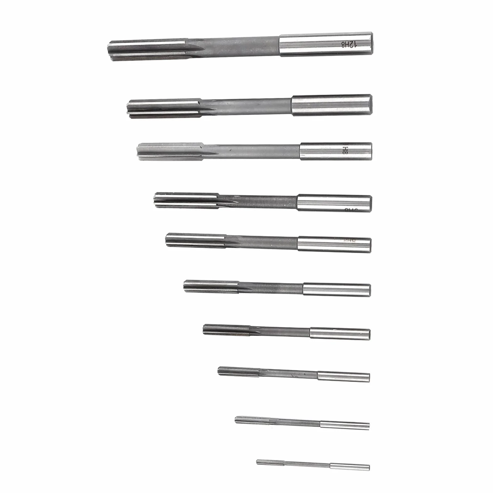 10 stücke Maschinenreibahle HSS Zylinderschaft Chucking Reibahlen Fräser Werkzeug-set, 3/4/5/6/7/8/9/10/11/12mm