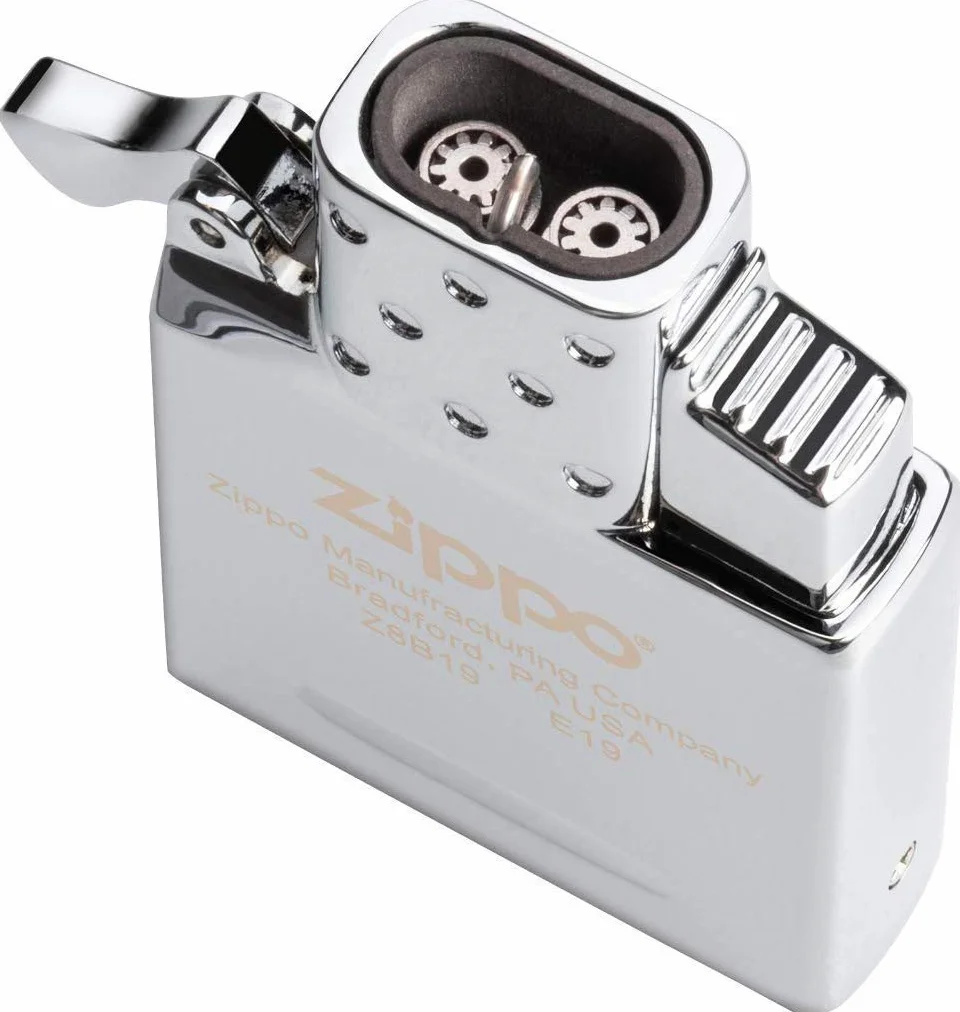 Zippo Wkład Gazowy do Zapalniczek Sztormowych, Double Flame Insert, Napełniany Gazem Butanowym, Pasuje do Wszystkich Klasycznych Obudów Zippo