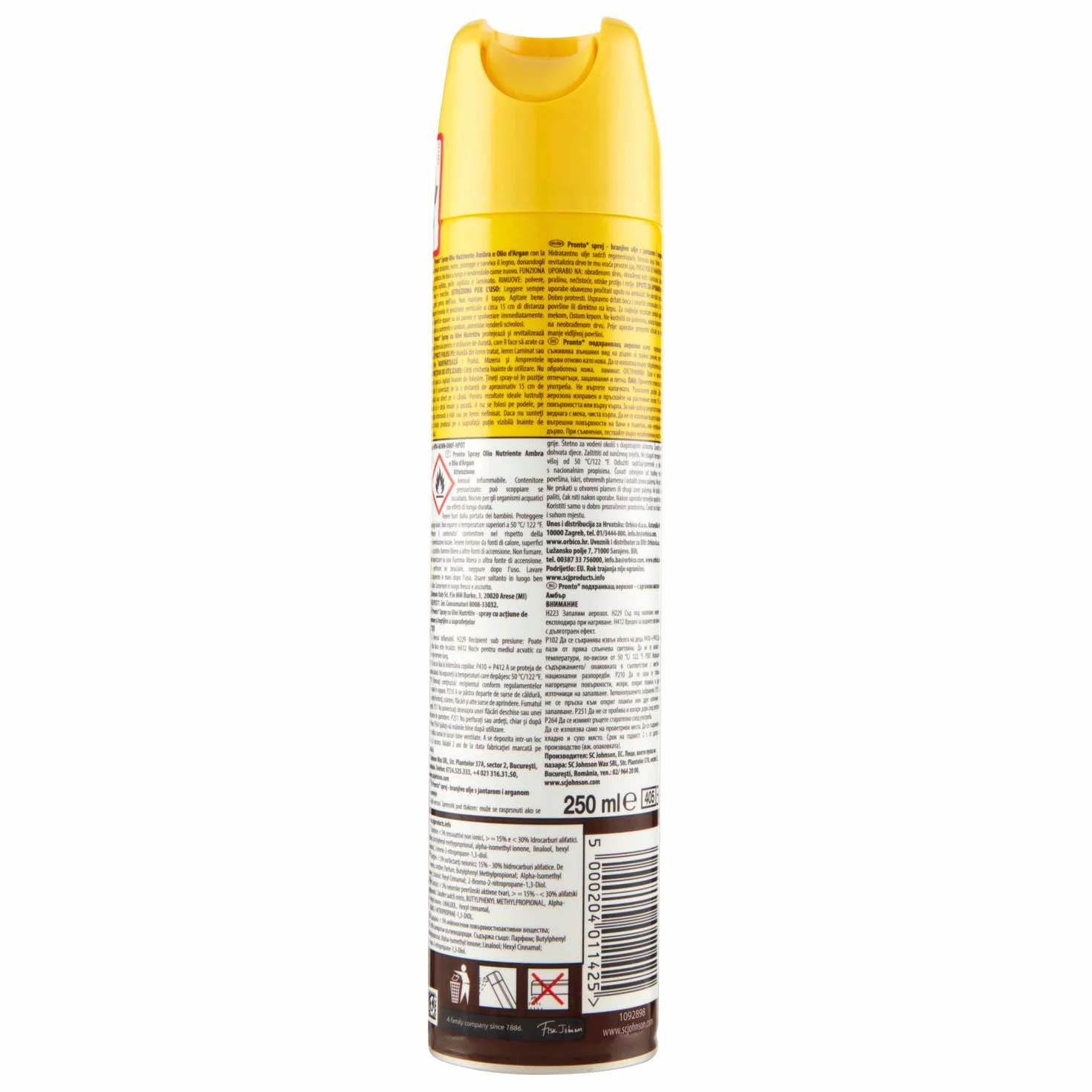 3 x Pronto ravviva Spray Ambra & Argan środek czyszczący 300 ml Środek czyszczący do wyzwalania