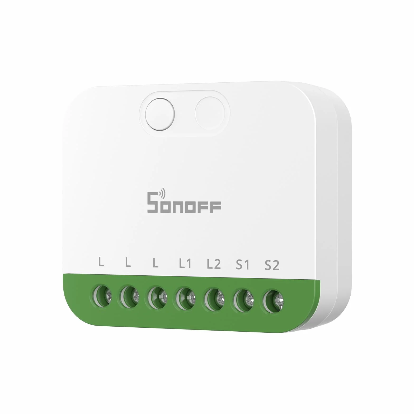 SONOFF MINI DUO（Matter przez WiFi） Przełącznik Inteligentny WiFi 2-Kanałowy, Współpracujący z Matter, Całkowite Obciążenie 16A, Kompaktowy na Pudełka Standardowe, Sterowanie Zdalne i Automatyczne