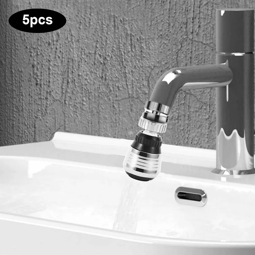 5 szt. obracający się o 360 stopni kran dysza ruchoma bateria kuchenna głowica filtr filtr Bubbler 0,3 aeracja zraszacz obrotowy kran głowica natryskowa wymiana do kuchni