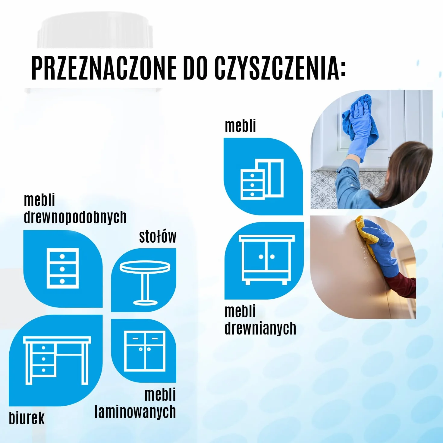 Clinex Delos Mat środek do czyszczenia i pielęgnacji mebli 1000 ml / 1 l środek do czyszczenia drewna – pielęgnacja drewna – usuwa kurz i brud – właściwości antystatyczne, przyjazny dla środowiska