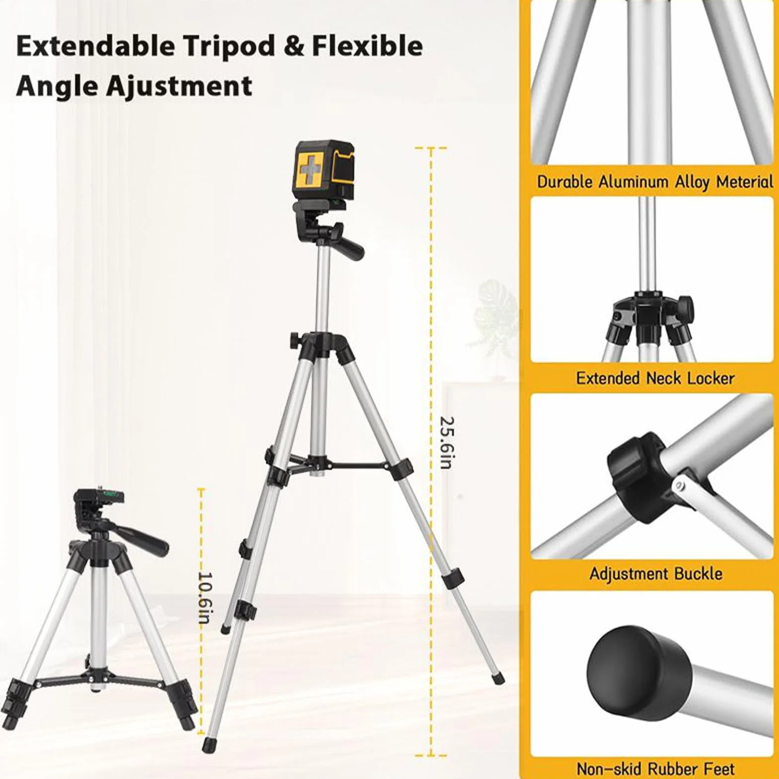 Poziomica Laserowa Krzyżowa Wewnętrzna Wyrównanie Krzyżowe do Prac | Krótki Czas Montażu Zestaw Do Wyrównania Do Instalacji Na Zewnątrz Okna Ściany Szafy