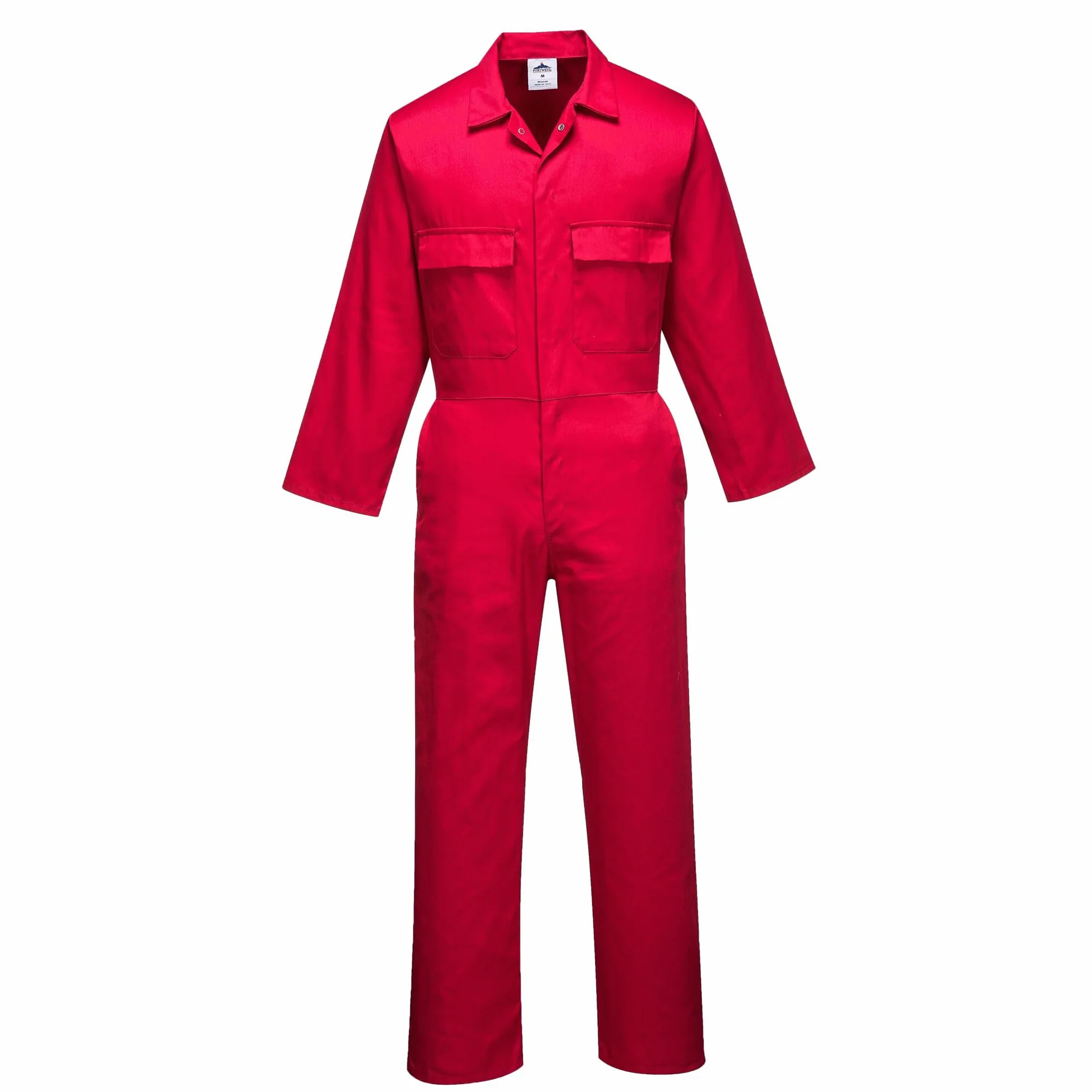 Portwest S999 Kombinezon Euro Work, Czerwony, Regularny, Rozmiar L