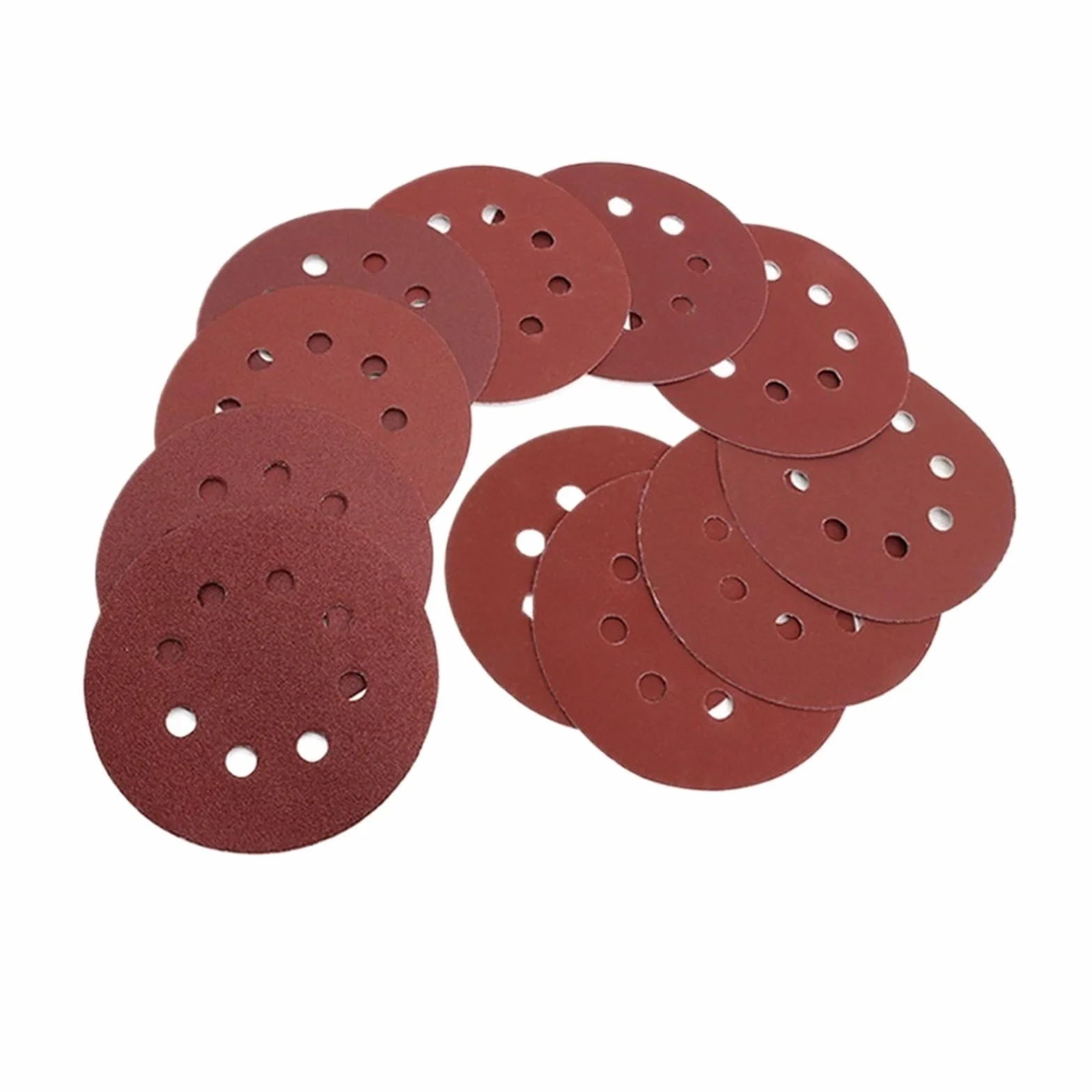 Papier ścierny do drewna, 100 szt. krążków ściernych 5 cali 8 otworów rzepy samoprzylepny papier ścierny 125 mm 60~2000 gradacji szlifierka mimośrodowa ścierna(400grits)