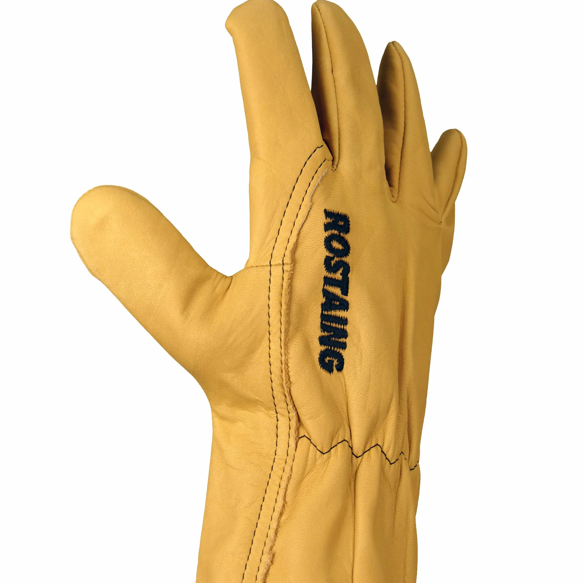 Rostaing TRADITION-IT09 Gants de Jardinage 100% Cuir Tanné En France Hydrofuge Grande Longueur Tradition Taille 09 rękawiczki, beżowe, 9