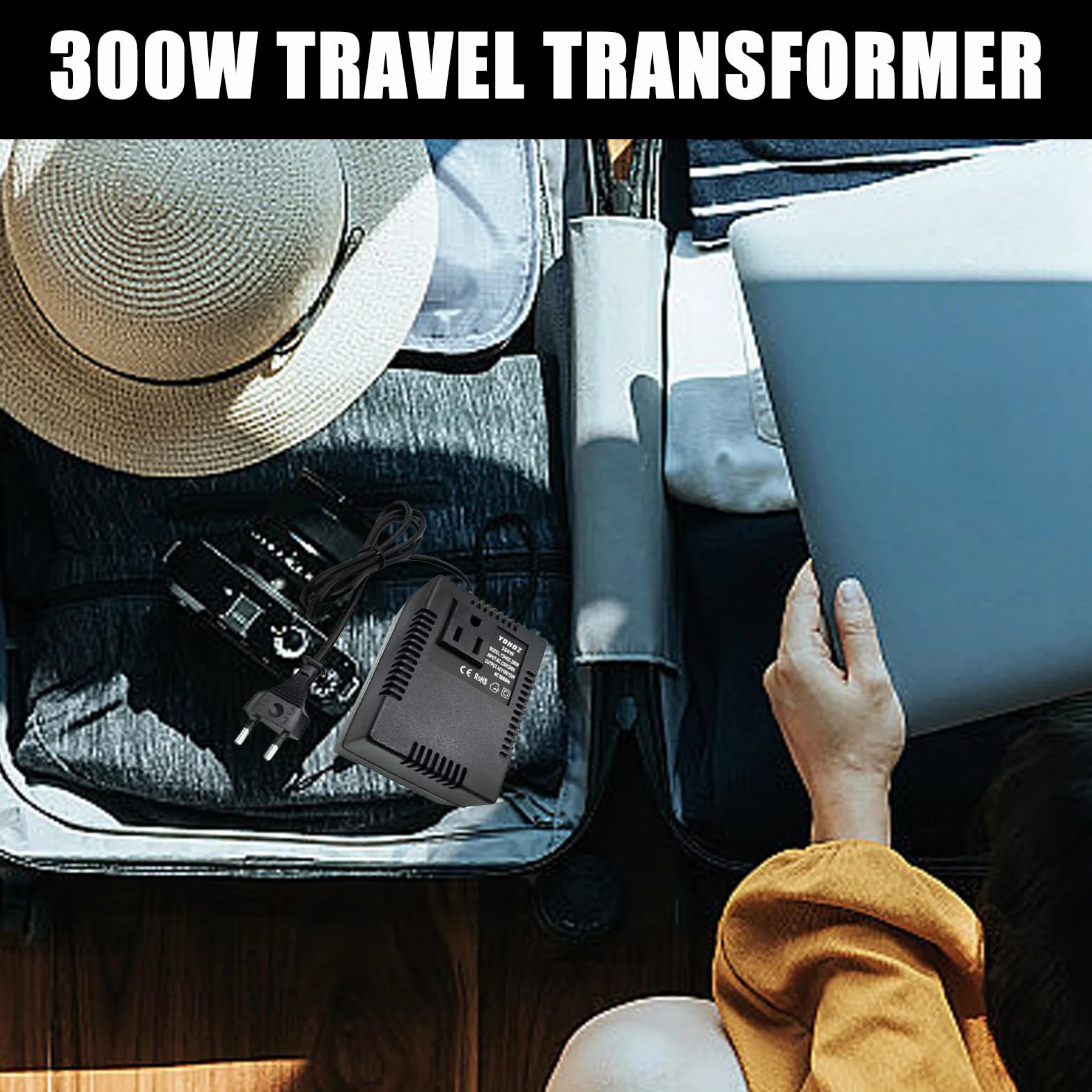 Transformator napięcia 220 V na 110 V, 300 W, adapter sieciowy krok w dół, adapter prądu podróżnego, przetwornica napięcia, do oczyszczaczy powietrza, komputerów, transformatorów, wtyczka UE