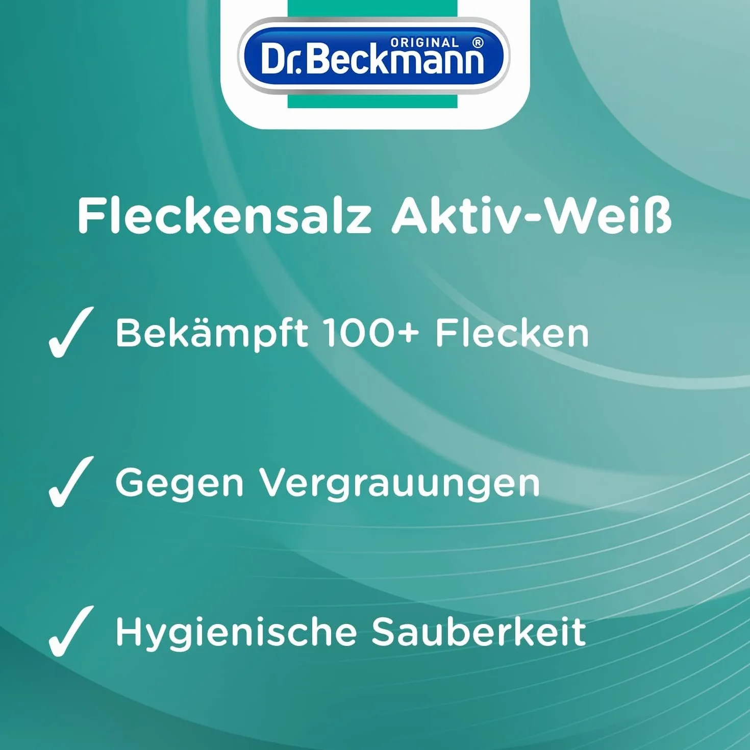 Dr. Beckmann Proszek, sól plamowa aktywna biel | do bielszego prania | działa przeciwko ponad 100 plamom | w zestawie łyżeczka dozująca | 400 g