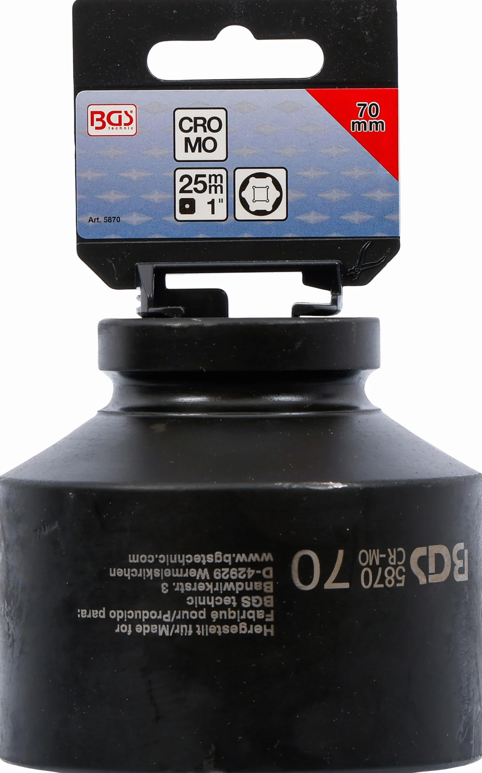 BGS 5870 | Nasadka udarowa sześciokątna | 25 mm (1") | 70 mm