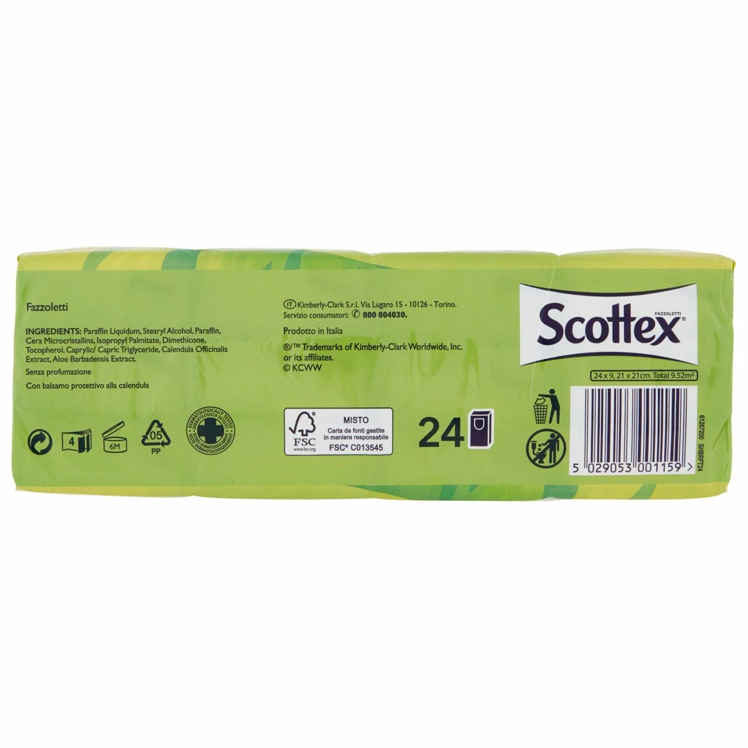 Kleenex Kieszonka na chusteczki higieniczne z balsamem (1 x 24 sztuki)