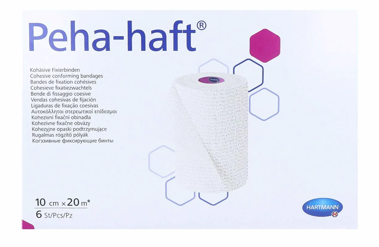 Hartmann Peha Haft Bezlateksowa taśma mocująca 20 m x 10 cm 6 szt