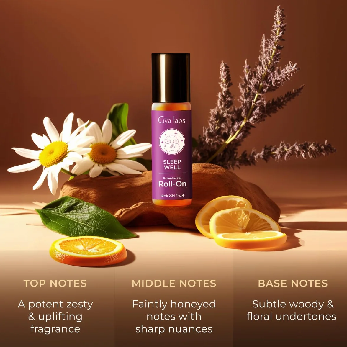 Gya Labs Sleep Well Essential Oil Roll-On 10ml Ziołowy Kwiatowy