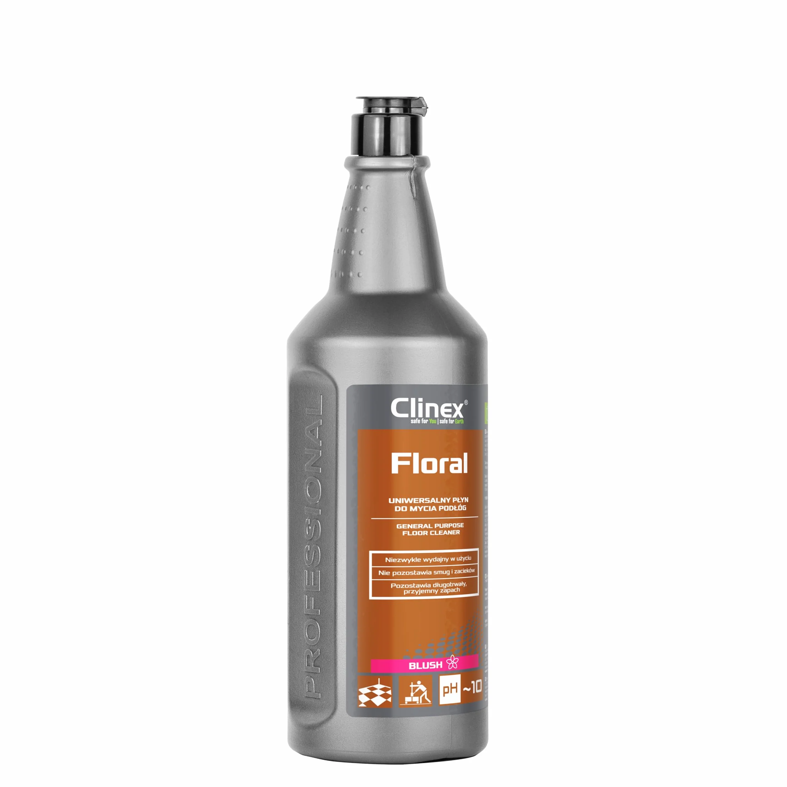 Clinex środek do czyszczenia podłóg FLORAL BLUSH, 1 l, uniwersalny środek do czyszczenia podłóg, parkietu, płytek, koncentratu czyszczącego/do czyszczenia płynu/środka czyszczącego