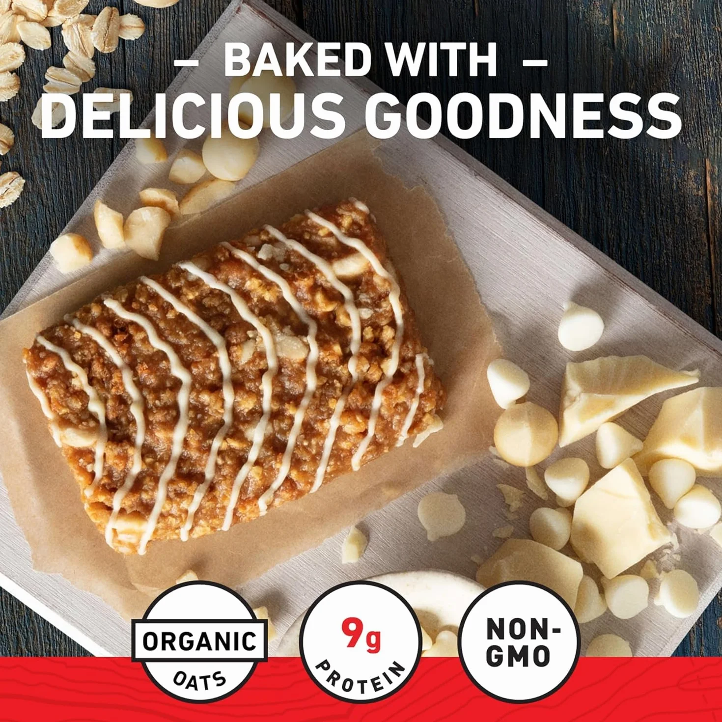 CLIF Bar White Chocolate Macadamia, 12x68g