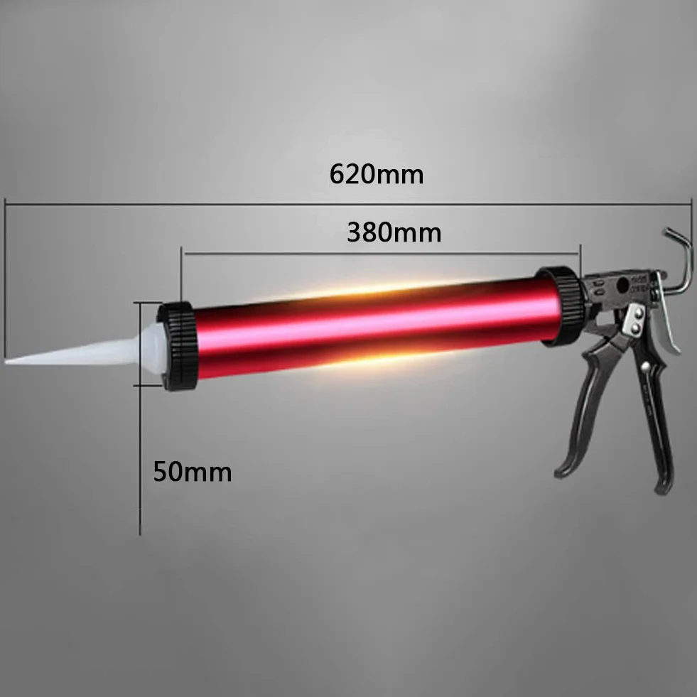 Wytrzymały pistolet do uszczelniania, Pistolet do uszczelniania Obrotowy ręczny pistolet do uszczelniania Kartusze uszczelniające Napęd ręczny Pistolet do uszczelniania kiełbas Pistolet do aplikowania