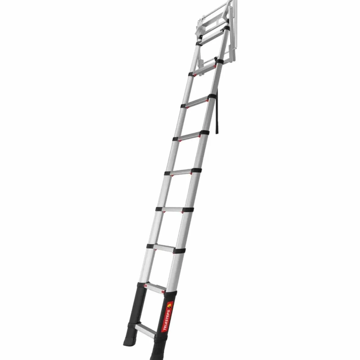Drabina strychowa 2,45 m firmy TELESTEPS I Wyprodukowano w Szwecji I Loft Line I Kompaktowa drabina wysokiej jakości z opatentowaną konstrukcją klasy premium I EN 14975 I 72324-541