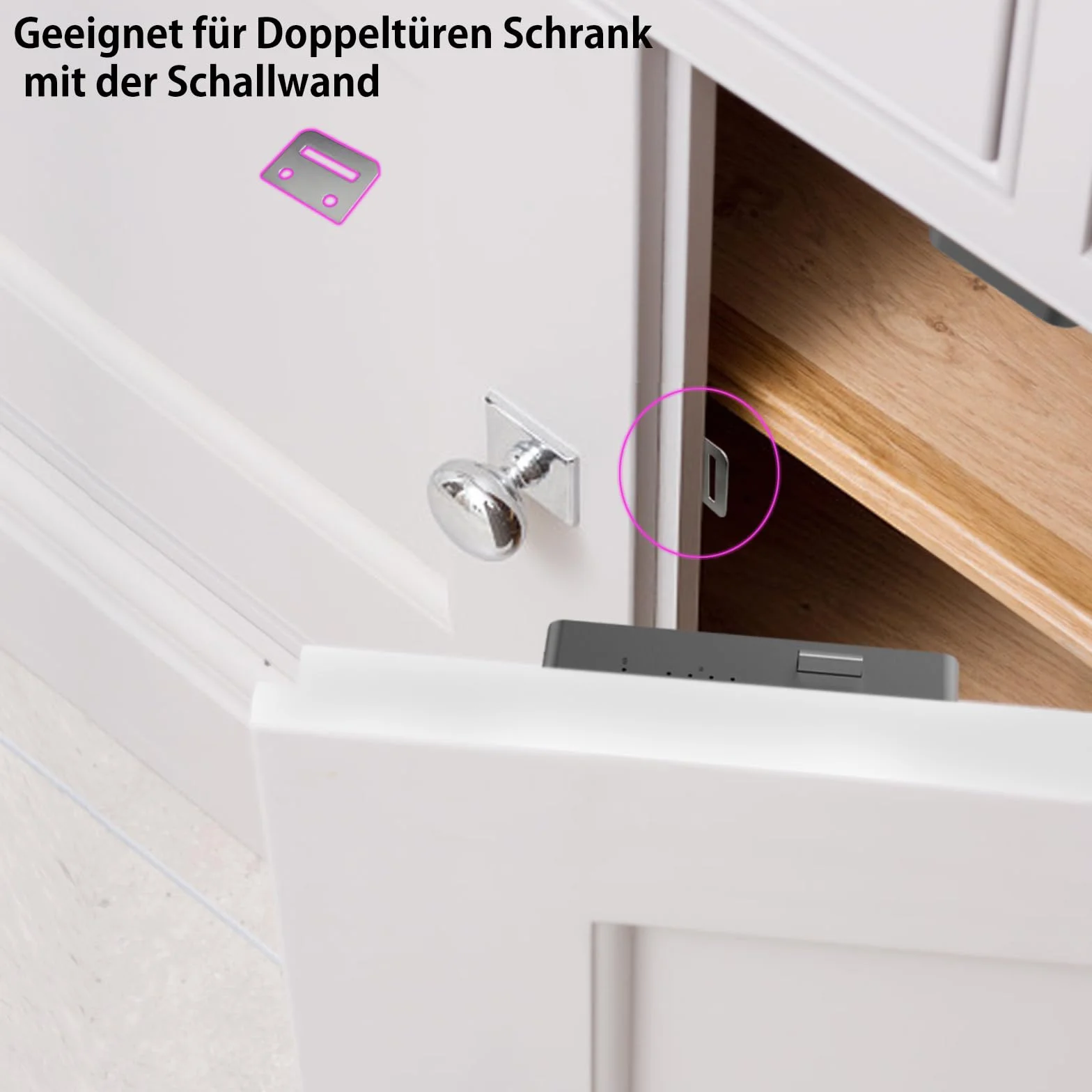 eLinkSmart zamek do szafy NFC RFID Bluetooth czarny