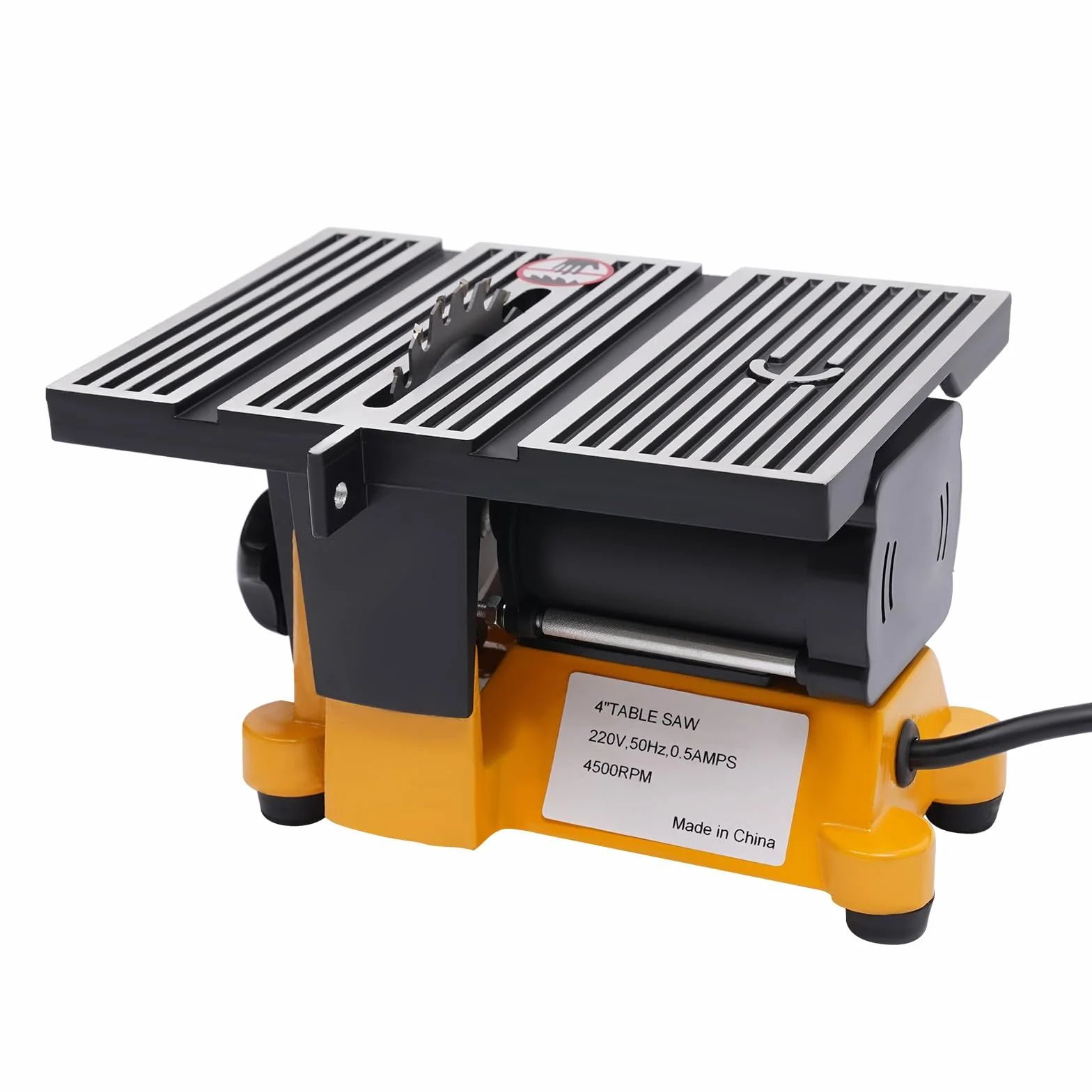 Stołowa pilarka tarczowa, 220 V, 90 W, mini z 3 ostrzami, prędkość 4500 obr./min, do przemysłu meblarskiego, 190 x 142 x 116 mm