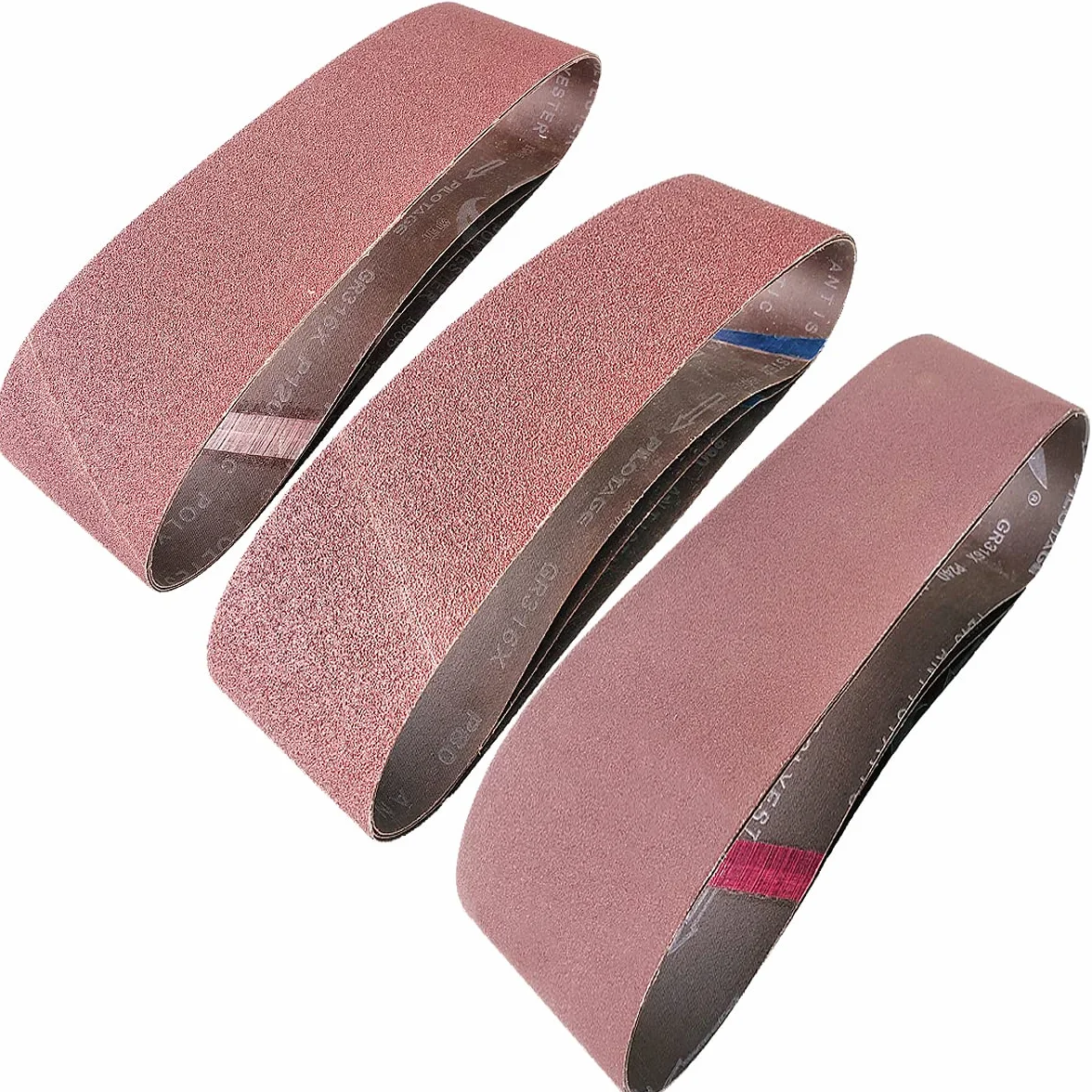 Tonmp 12 taśm szlifierskich o wymiarach 10,2 x 91,4 cm – 4 x taśmy szlifierskie z 40 taśm szlifierskich z tlenku glinu o ziarnistości 80 120 do szlifierek taśmowych (10,2 x 91,4 cm)