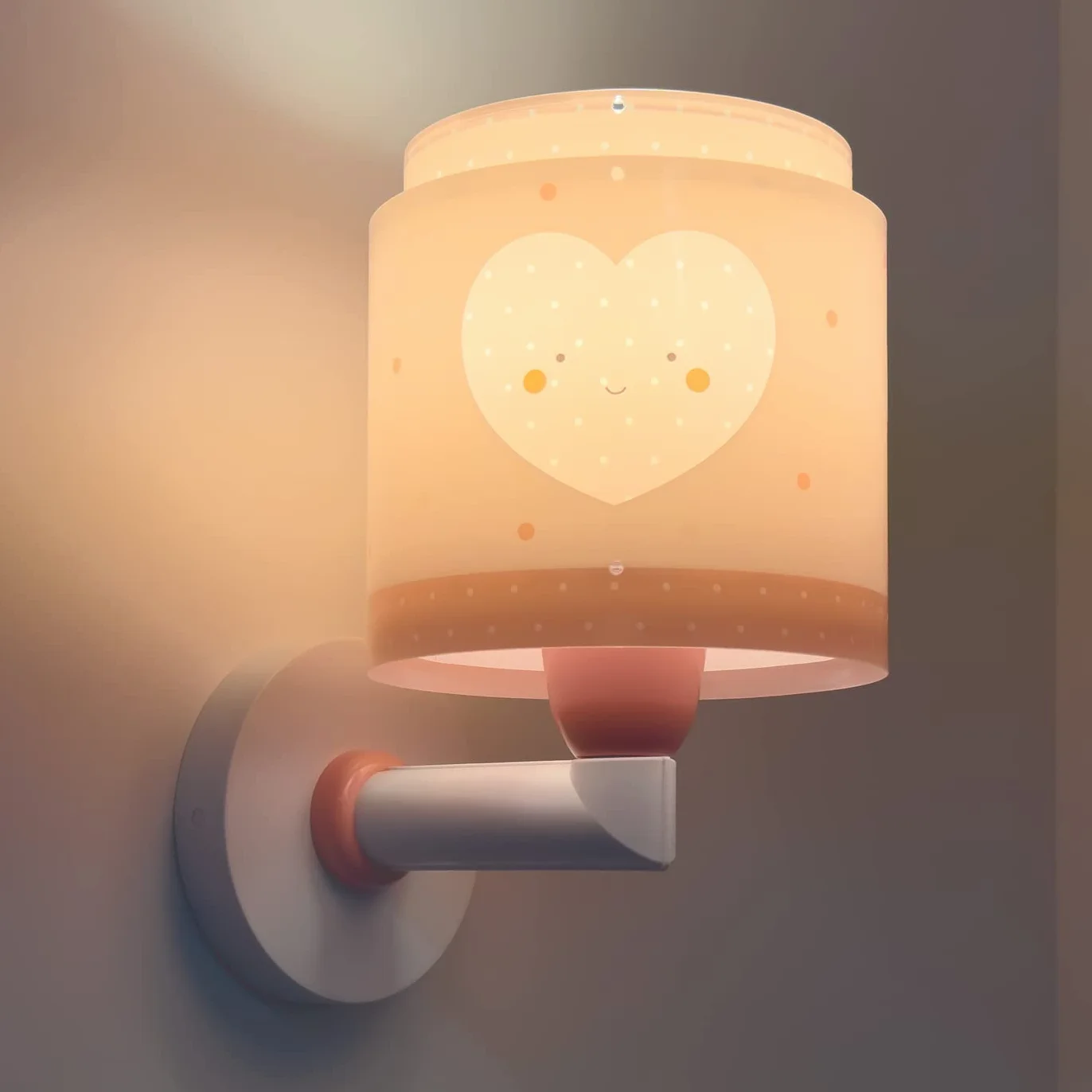 Dziecięcy kinkiet Dalber Baby Dreams Różowe Serce