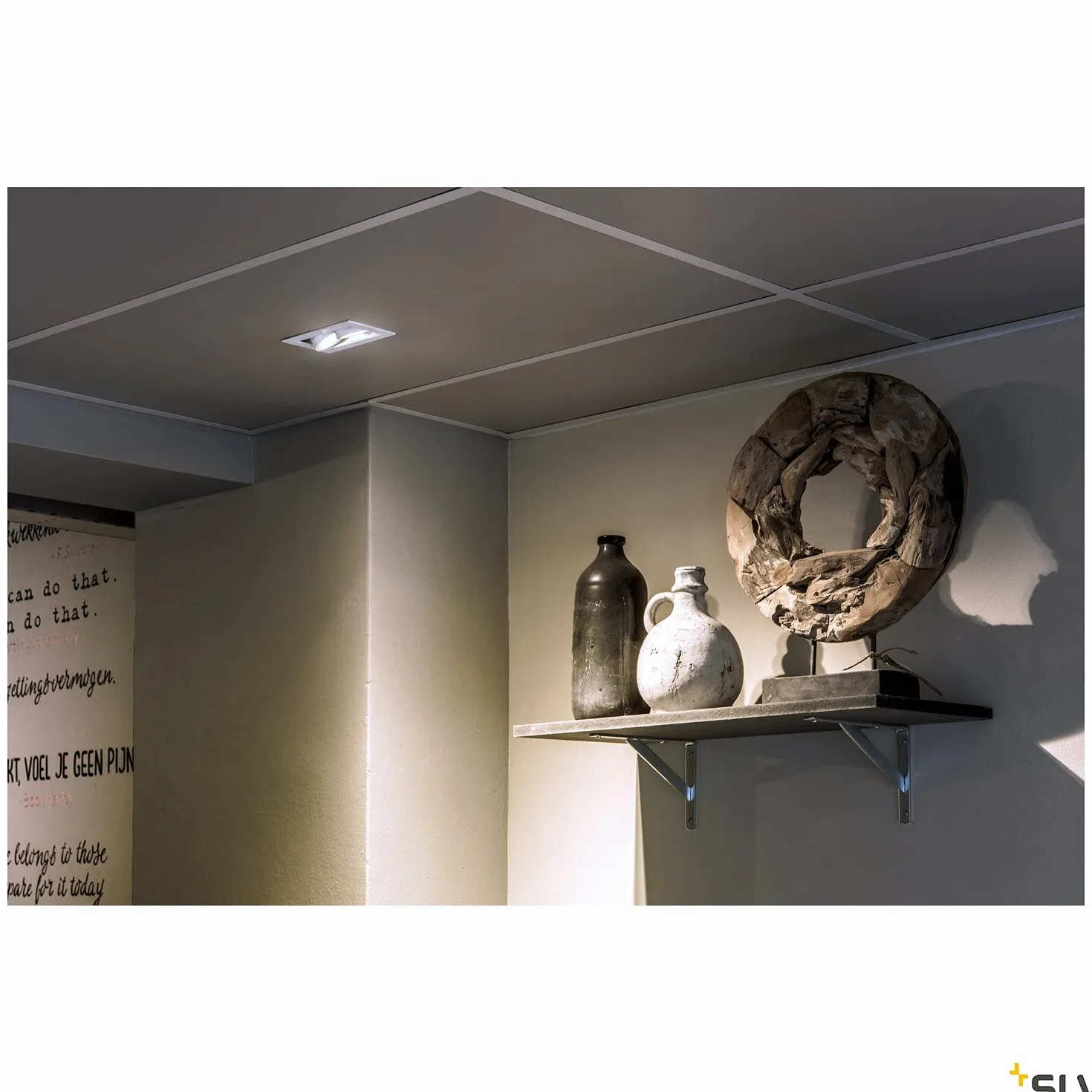 SLV Oprawa sufitowa wpuszczana KADUX 2 reflektor punktowy GU10 50 W biały