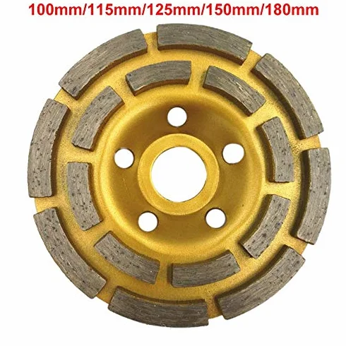 Betonowa tarcza szlifierska diamentowa, Diamentowe ściernice garnkowe segmentowe, różne rozmiary, do szlifierek tarczowych, do betonu, granitu i kamienia(180mm)