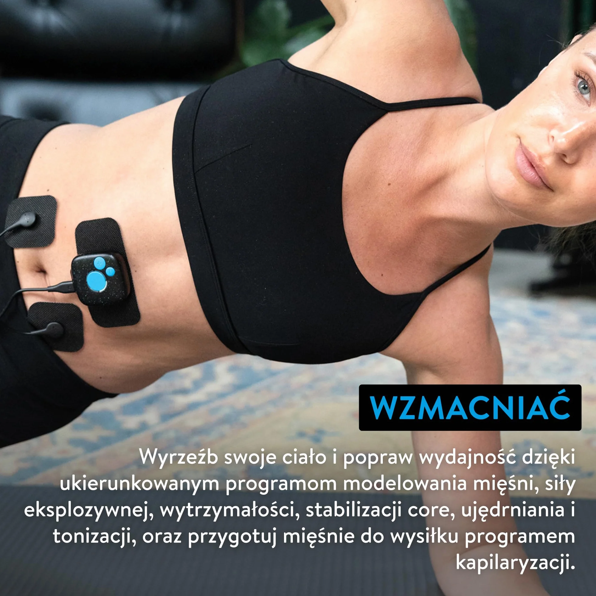 Bluetens Duo Sport 2 Bezprzewodowy Elektrostymulator EMS, Urządzenie Elektrostymulacji Mięśni i Łagodzenia Bólu, Wzmacnianie Mięśni, Relaksacja, Regeneracja przez Elektrostymulację