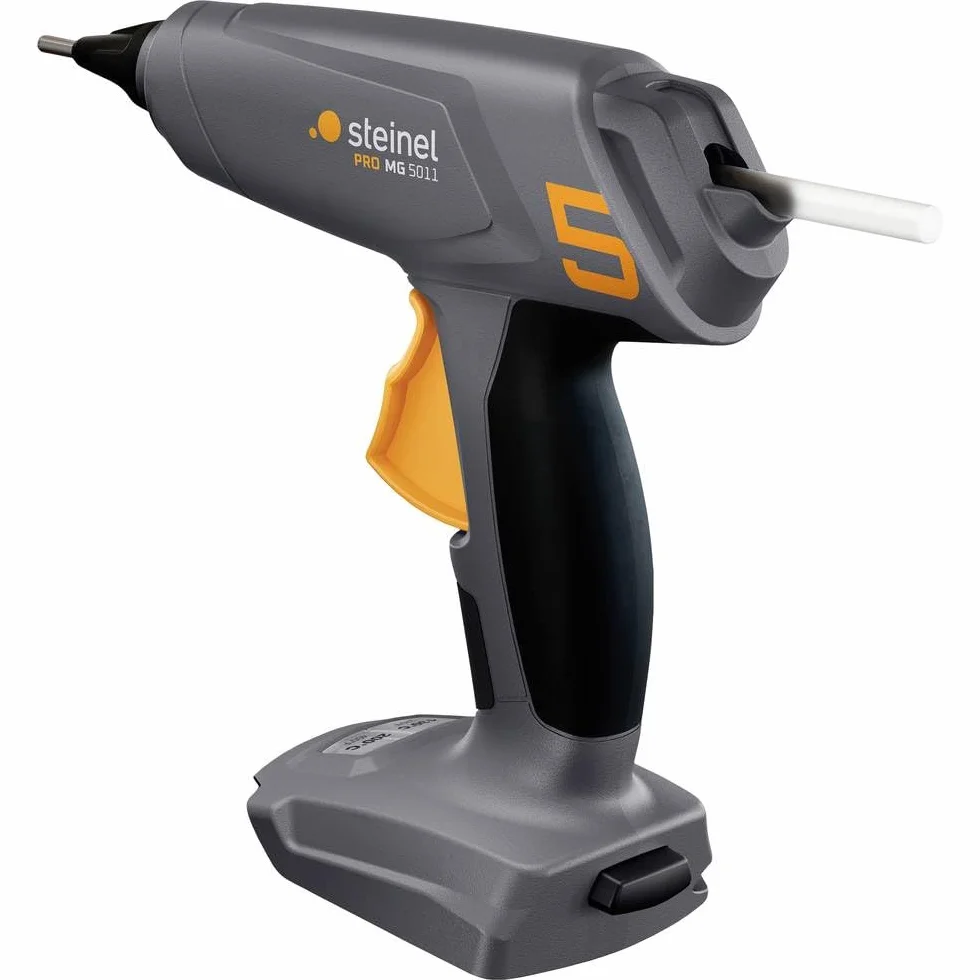 Bezprzewodowy pistolet do klejenia Steinel MobileGlue 5011, system akumulatorów CAS 18 V, w zestawie 3 sztyfty kleju 11 mm, 130°C/200°C