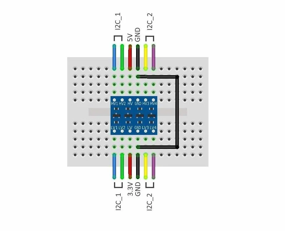 Hailege 10 sztuk IIC I2C Logic Level Converter Bi-Directional Moduł 5V 3,3V Level Converter Adapter dla Arduino