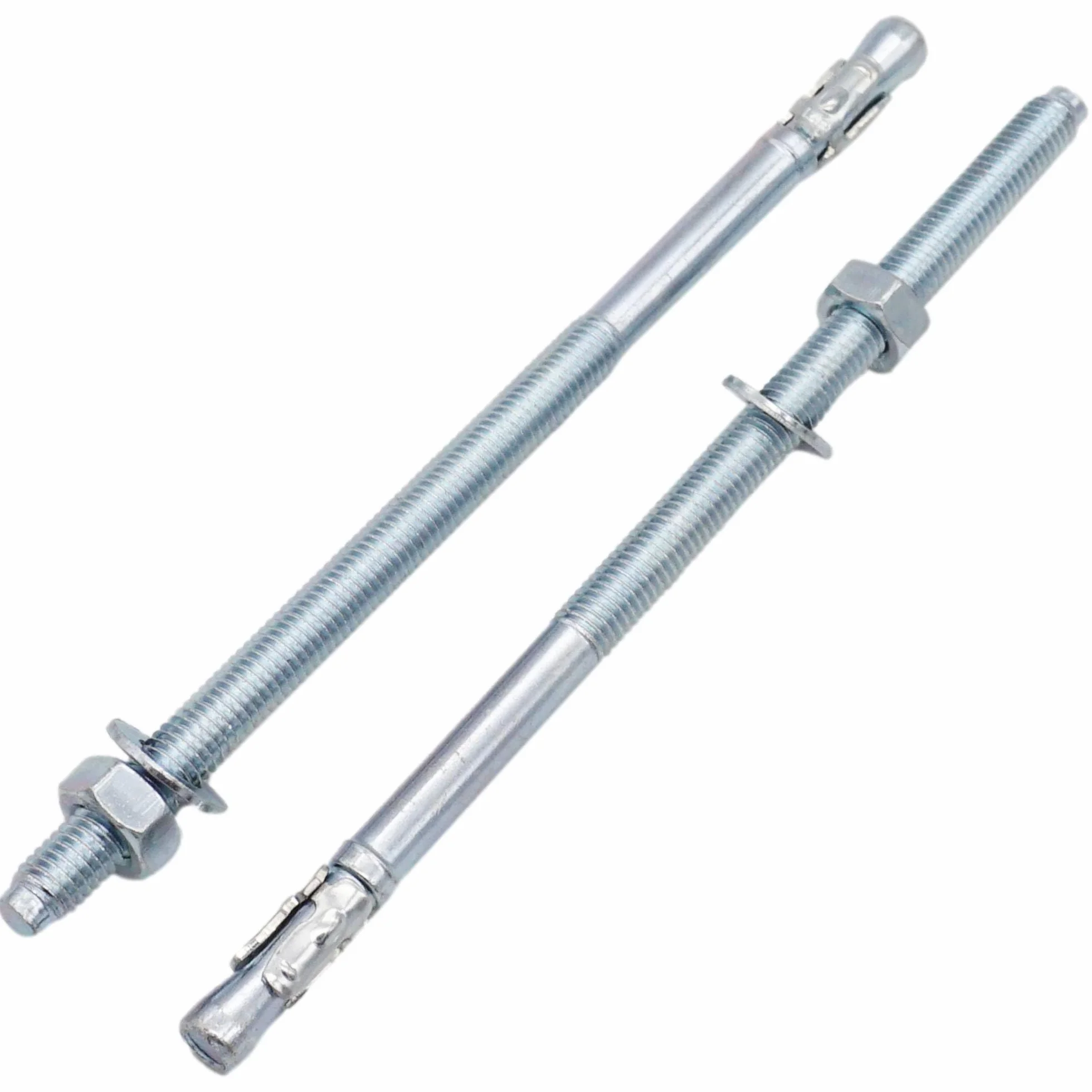 SKIR'CO (15 szt.) Ocynkowane kotwy klinowe M8 x 165 mm, metalowe kołki, śruby kotwiące, kotwy murarskie, kotwy do betonu