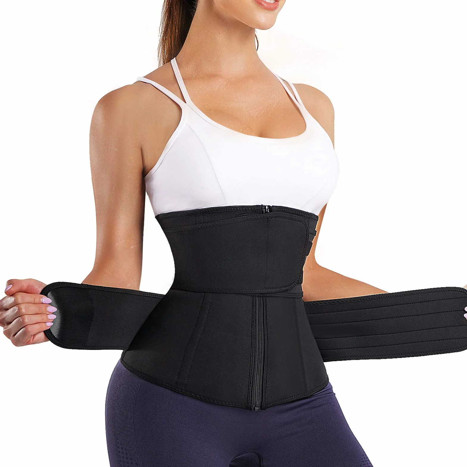 Damski pas wyszczuplający brzuch, pas do fitnessu, sauny, talii, trymer, pas biodrowy, trener talii, regulowany kształt ciała, wyszczuplający brzuch, talię