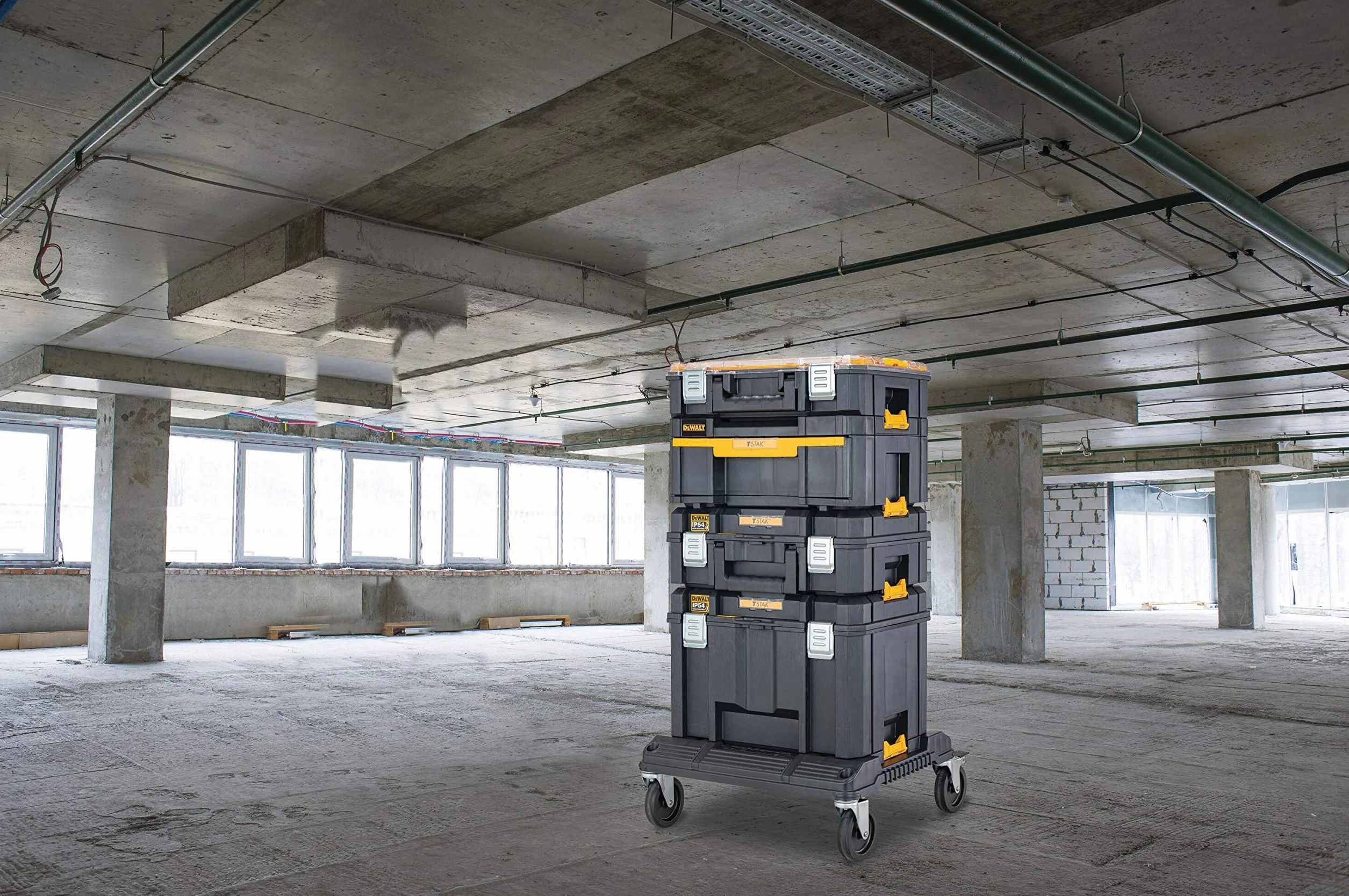 Dewalt Tstak 2.0 Walizka Systemowa, Czarny/Żółty, 44 x 30 x 38 cm
