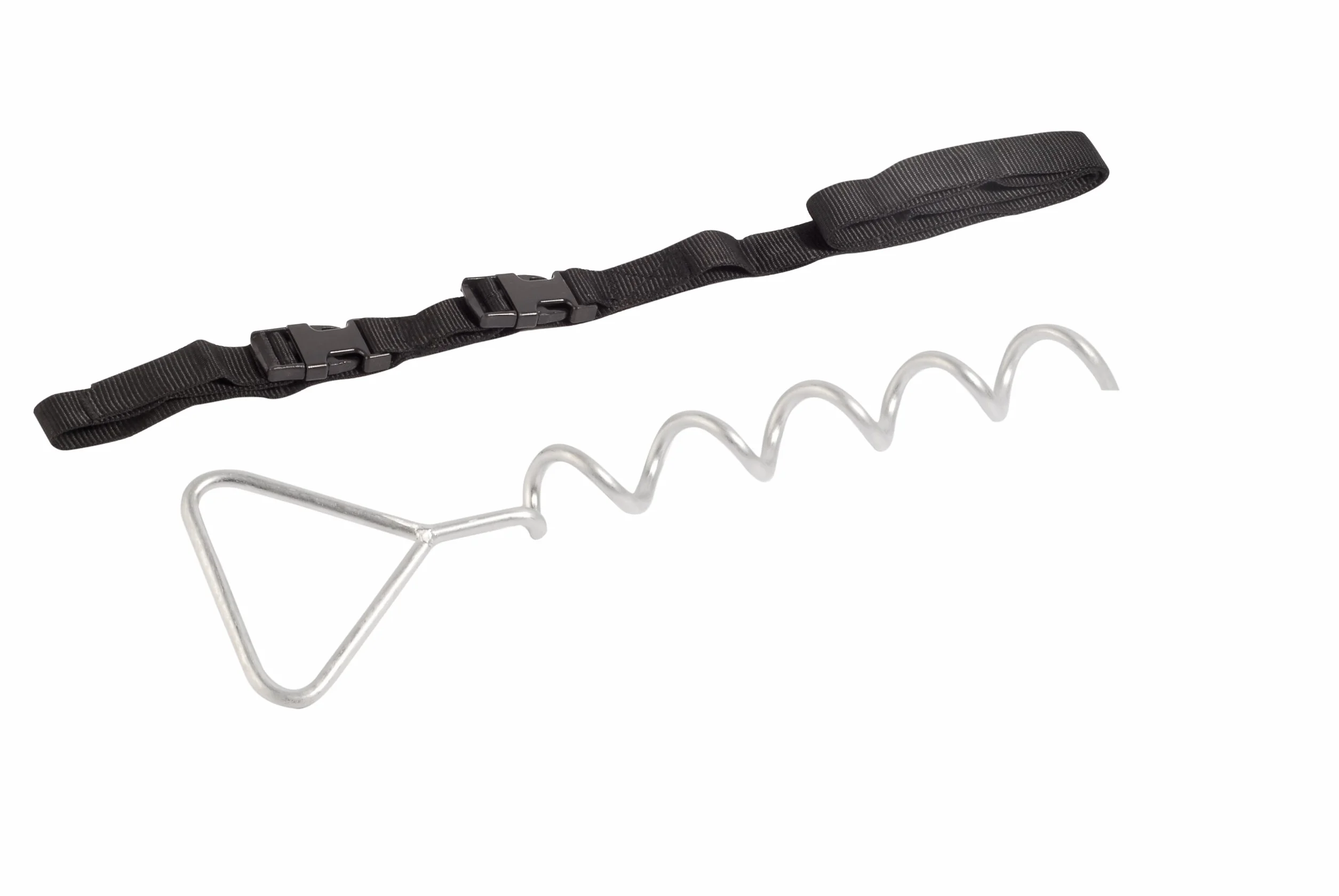 HUDORA Anchor Set Zestaw Kotw Gruntownych do Trampoliny, Stalowy, 4 Sztuki, 65011