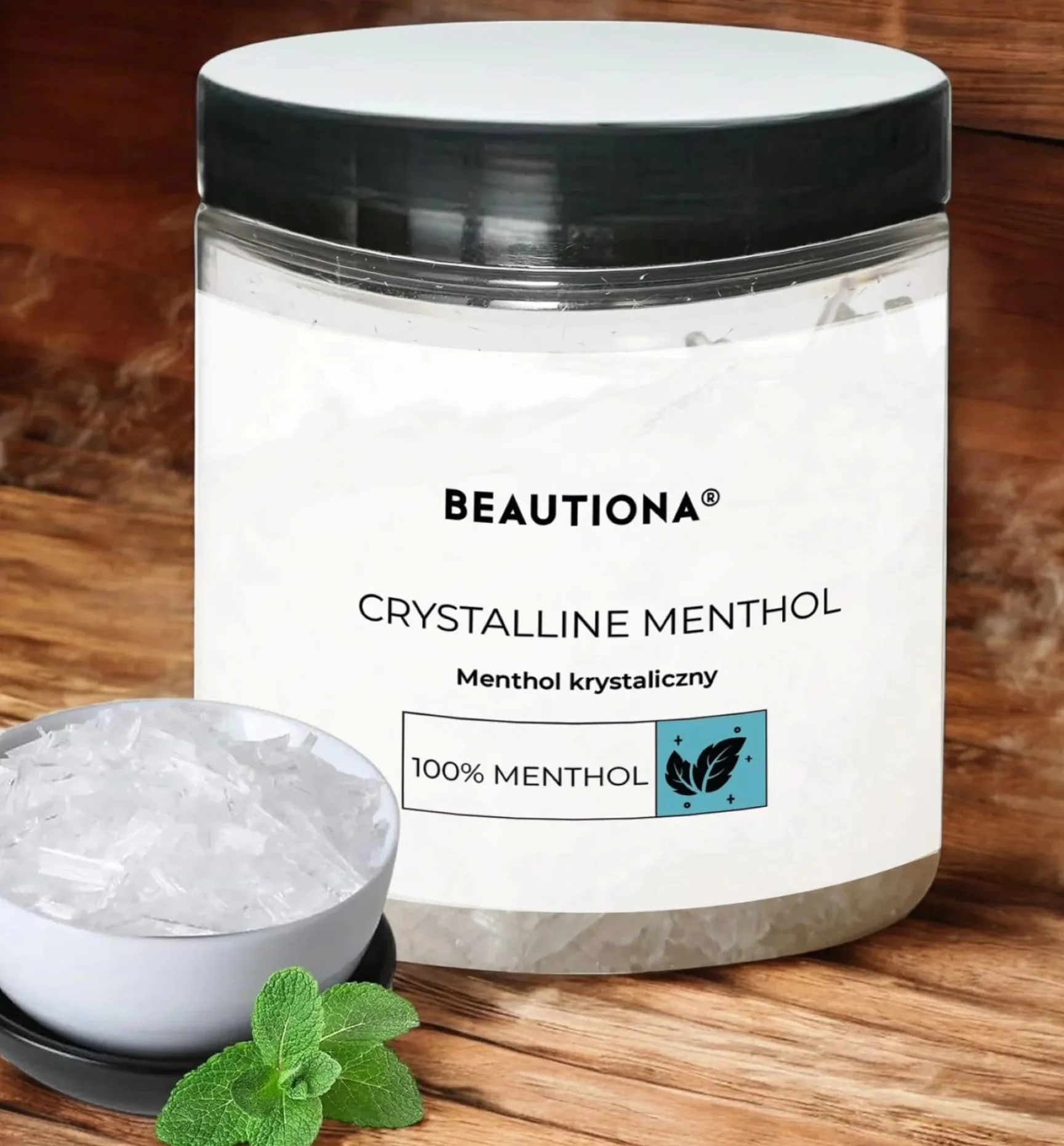 Krystaliczny mentol 100 g czysty intensywny zapach mięty do sauny inhalacji aromaterapii