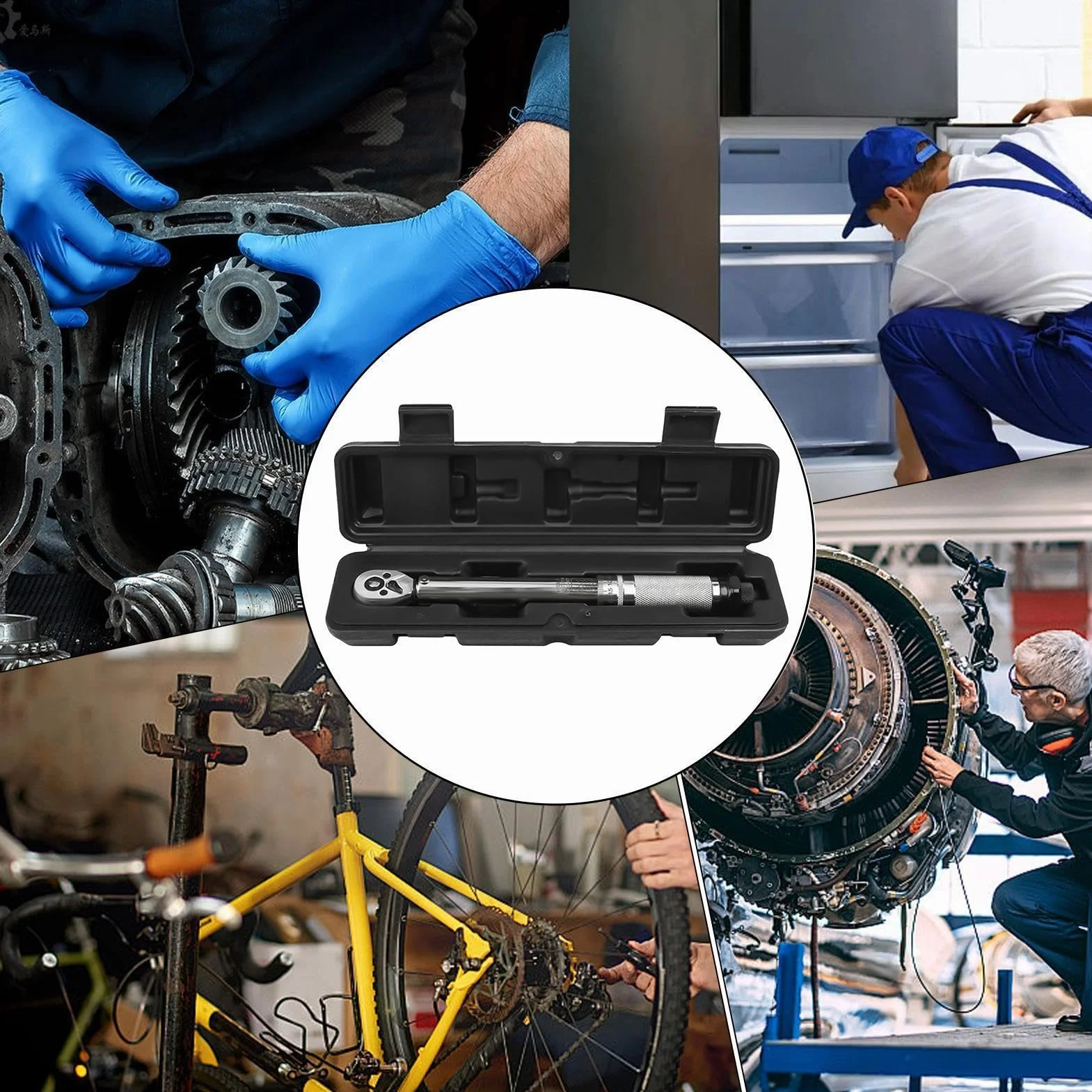 Klucz dynamometryczny 20-230 Nm, regulowany klucz z 72 zębami | Przyjazny dla początkujących klucz dynamometryczny do biura, przemysłu, warsztatu, domu, na zewnątrz, samochodów, rowerów i