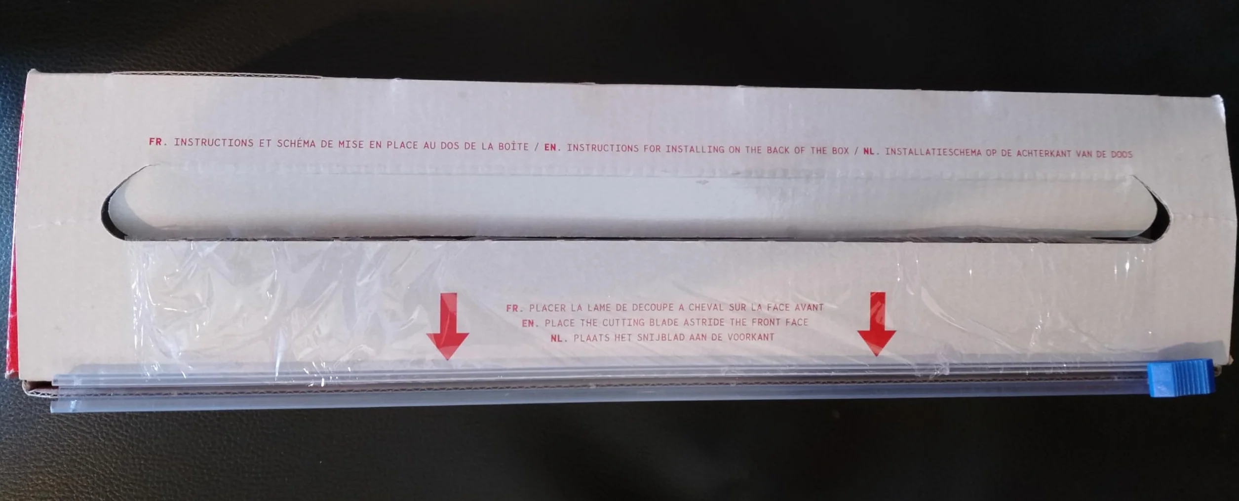 PRO rozciągliwa folia spożywcza z wycięciem ZIP - 45 cm x 300 m - opakowanie na żywność, ochrona świeżości, gotowanie w kuchence mikrofalowej i zamrażarce