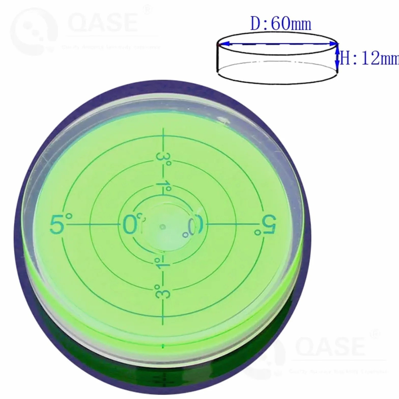 Akrylowa okrągła poziomica o średnicy 32 do 80 mm uniwersalna poziomica inklinometr koraliki poziomujące narzędzie 1 szt | Acrylic Circular Bubble Level Dia 32 to 80 mm Universal Spirit Level Nivel Bulb Inclinometer Leveling (YY-6012G-135D)