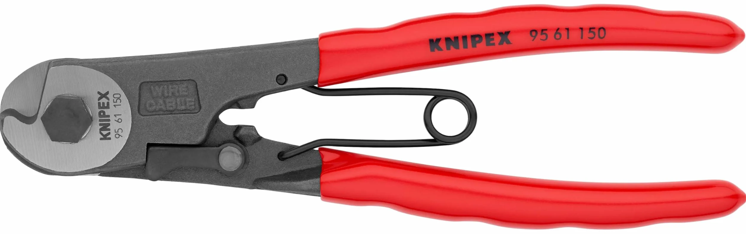 KNIPEX Nożyce do cięgien giętkich z tworzywa sztucznego, powlekane 150 mm, 95 61 150