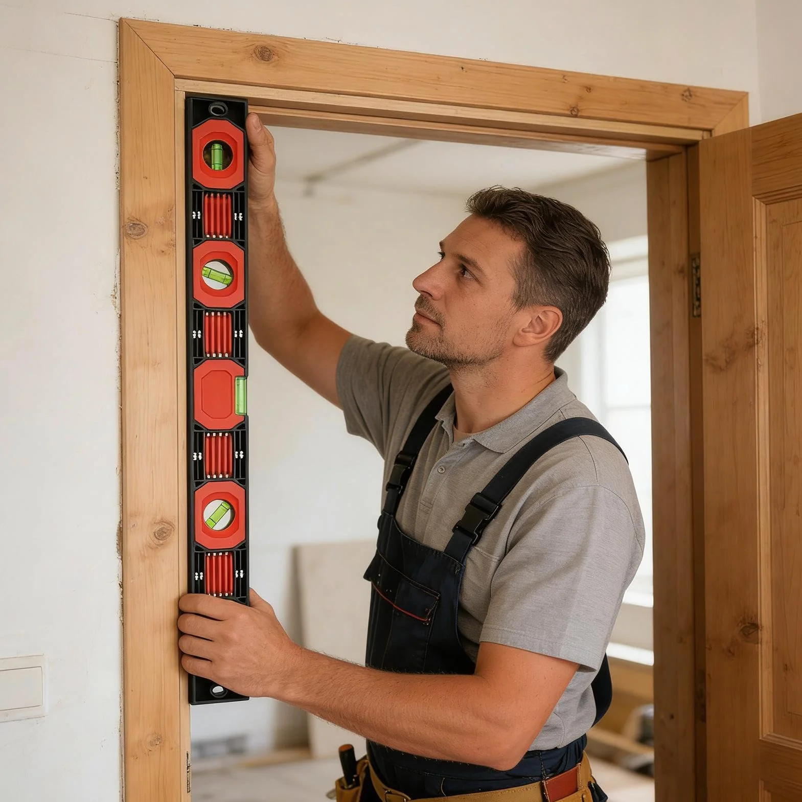 Wielofunkcyjne składane narzędzie do poziomowania magnetycznego | Narzędzia stolarskie do obróbki drewna, majsterkowania, budowy, instalacji, obrazów, schodów, trawnika, na zewnątrz