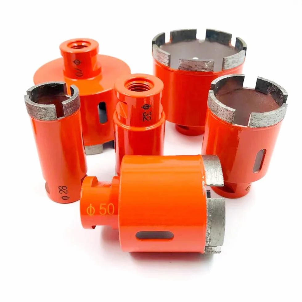 Wiertło diamentowe, Wiertło diamentowe rdzeniowe 5 szt. 35-75 mm M14 spiekane do betonu z marmurowego granitu(32mm)