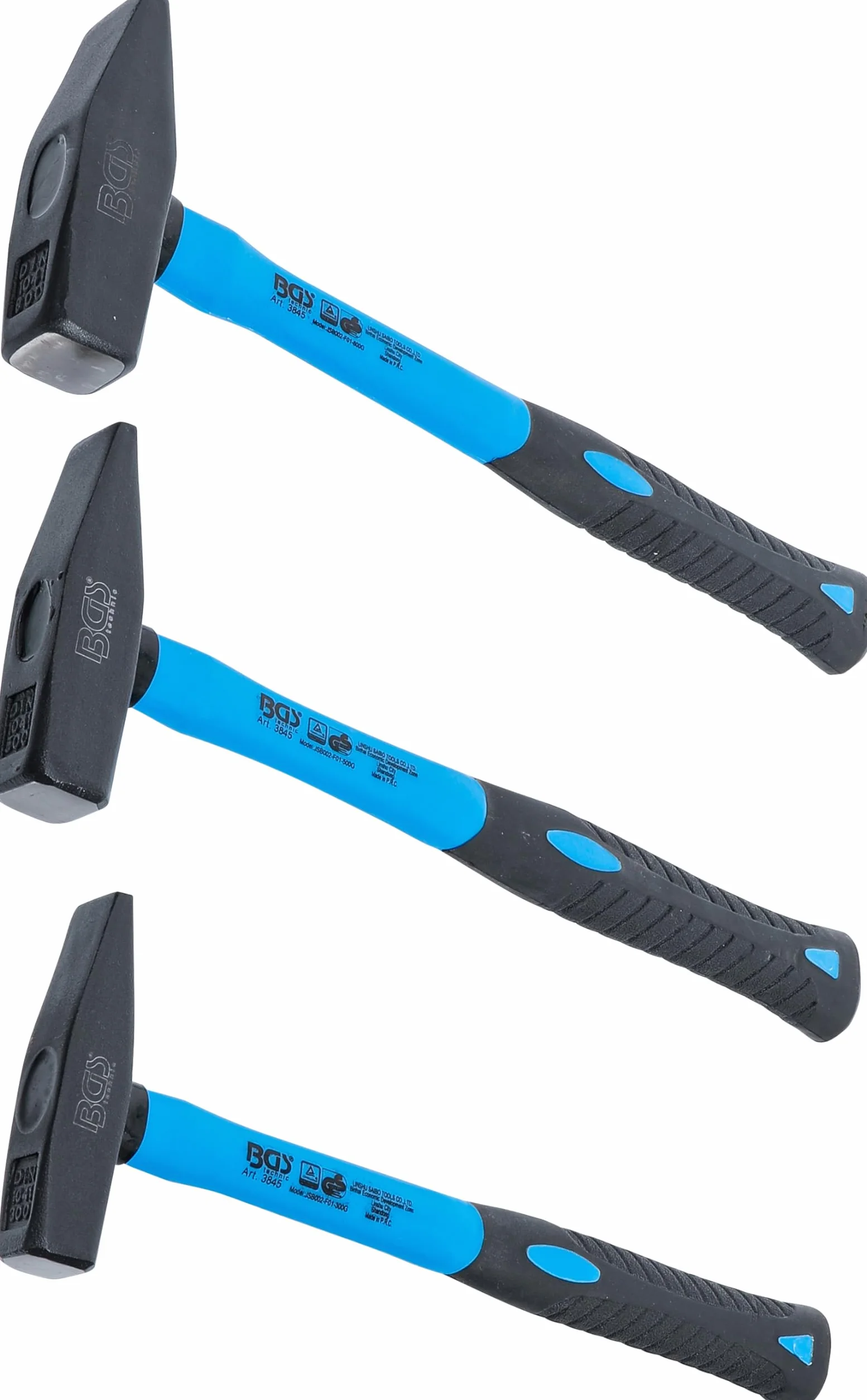 BGS 3845 Zestaw młotków ślusarskich DIN 1041 300/500/800 g 3 szt.