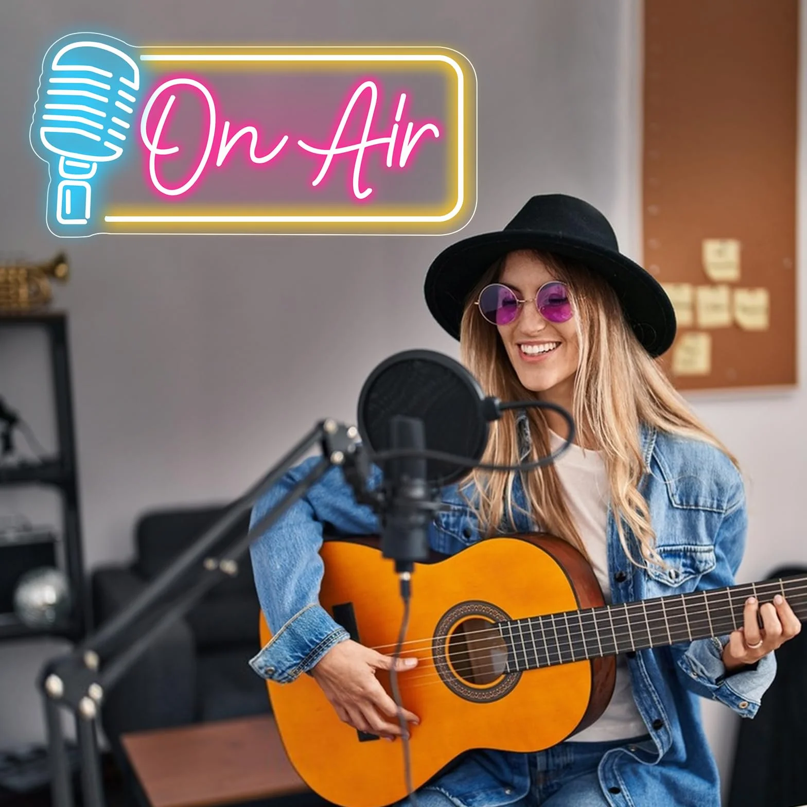 ON AIR neonowy znak na powietrzu LED lampki nocne zasilane przez USB, dekoracyjne znaki do pokoju, baru, pubu, sklepu, klubu, nagrywania, graczy, jaskini, domu, na imprezę, dekoracja ścienna