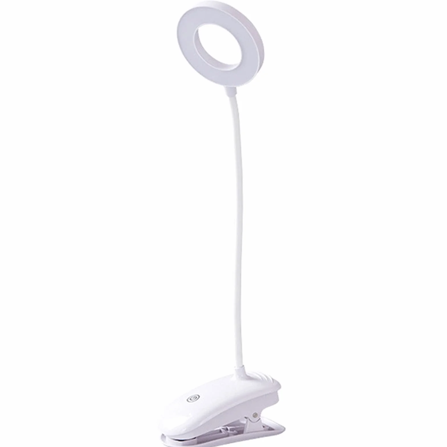 lampka do czytania, Lampa biurkowa o mocy 8 W, ładowalna lampa stołowa USB z klipsem, lampka nocna do czytania książki