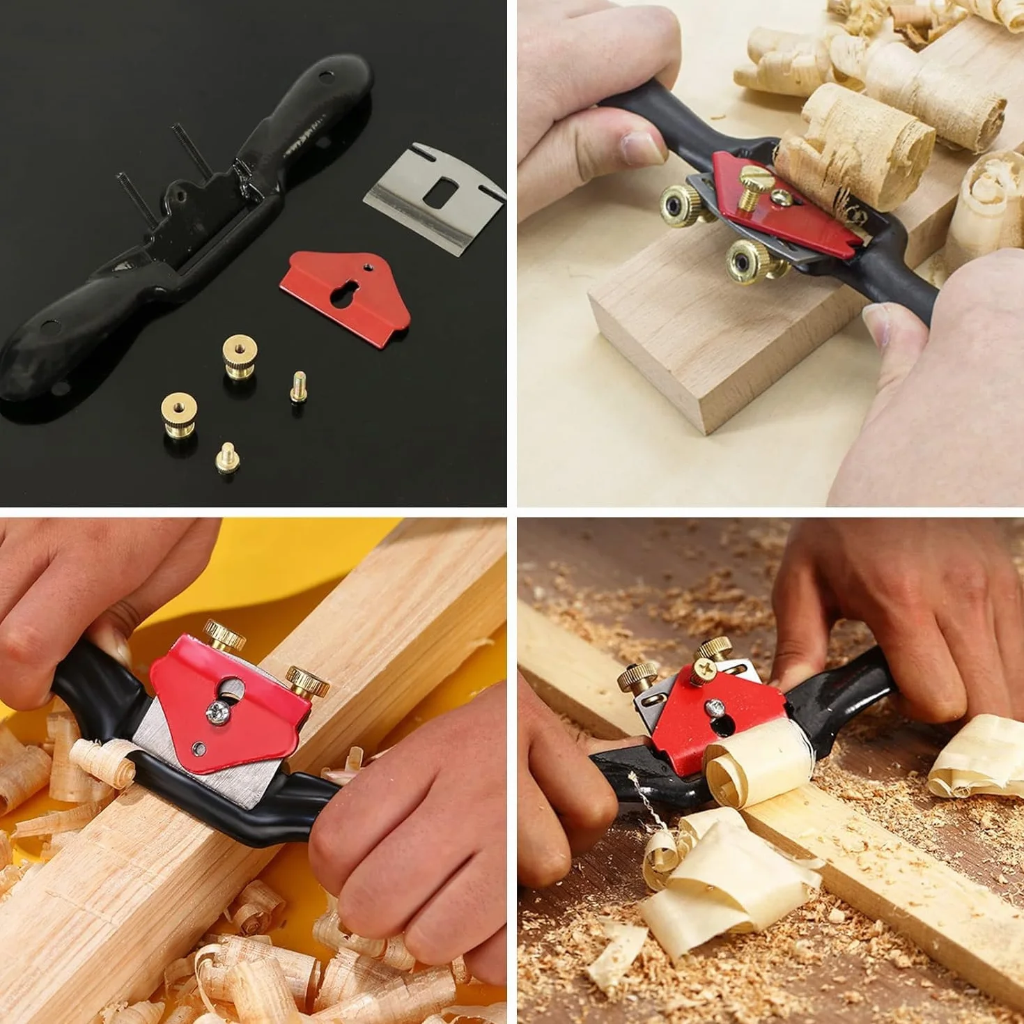 Szprychownica, regulowana szprycha do drewna, z 4 zapasowymi ostrzami Spokeshave do drewna, metalowe ostrze do strugania drewna, regulowane golenie szprych