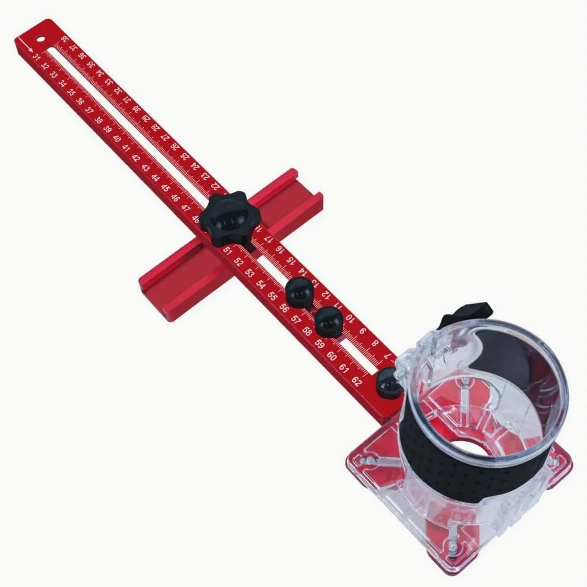 4 w 1 Router Frezowanie Wspornik Groove Sprzęt Szafki Aluminiowy Router Koło Cięcie Jig Frezarka Frezowanie Wspornik Rowka (Metryczny)