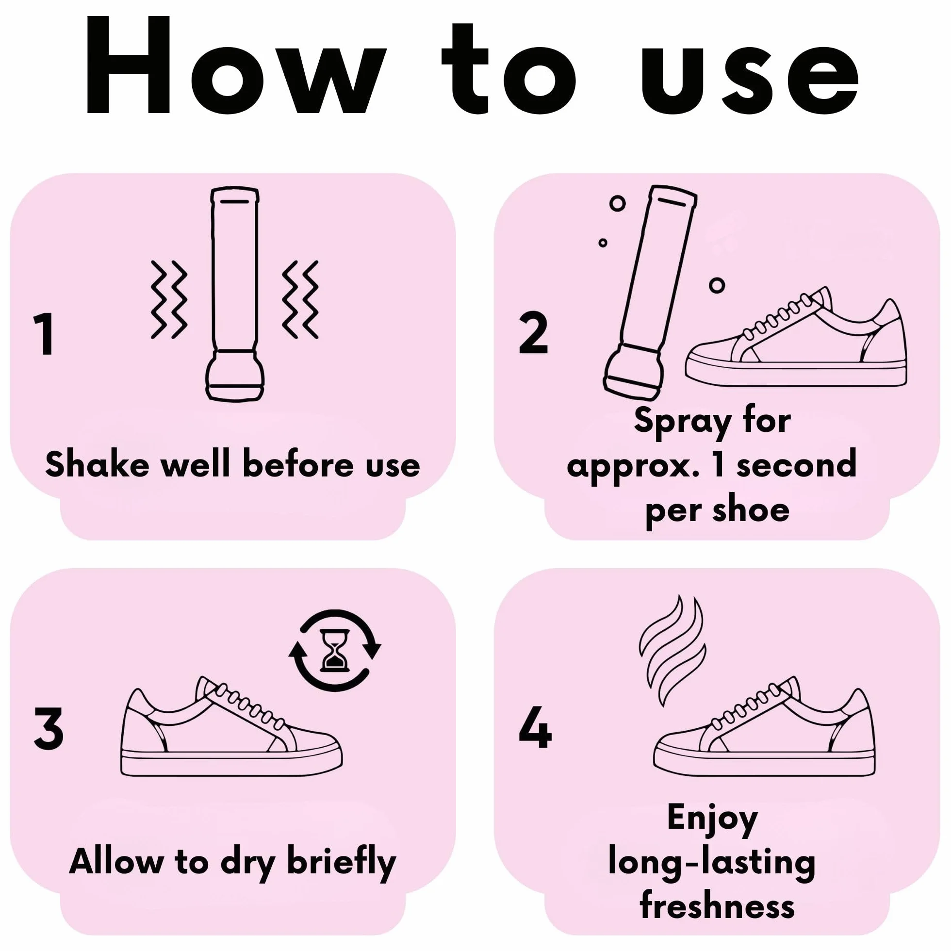 Bama Shoe Dezodorant (1 x 100 ml / 2 x 100 ml / 3 x 100 ml / 6 x 100 ml) – neutralizujący zapach dezodorant do butów, spray do butów zapewniający higieniczną świeżość w całym bucie, przezroczysty, 100